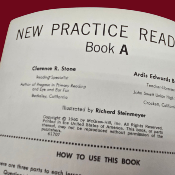 Set of 3 Vintage New Practice Readers Book A, B, & C Illustrated Reading Lessons - Picture 8 of 16